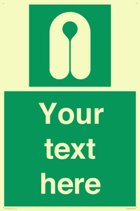 Custom sign safe condition Lifejacket